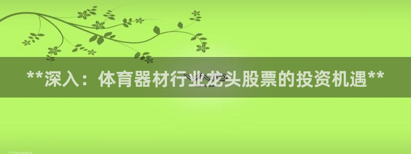 杏鑫娱乐返点多少钱：**深入：体育器材行业龙头股票的