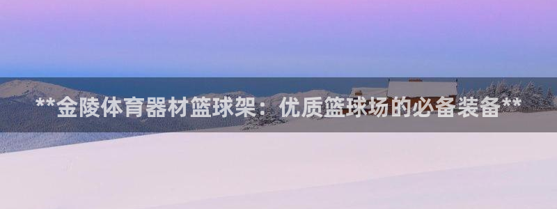 杏鑫娱乐脚本下载：**金陵体育器材篮球架：优质篮球场